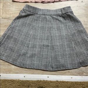 Plaid skirt flowy
